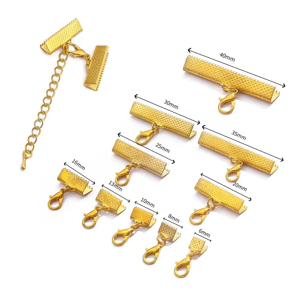 Застежка-карабин для браслетов сделай сам Концевая застежка кожаного шнура с