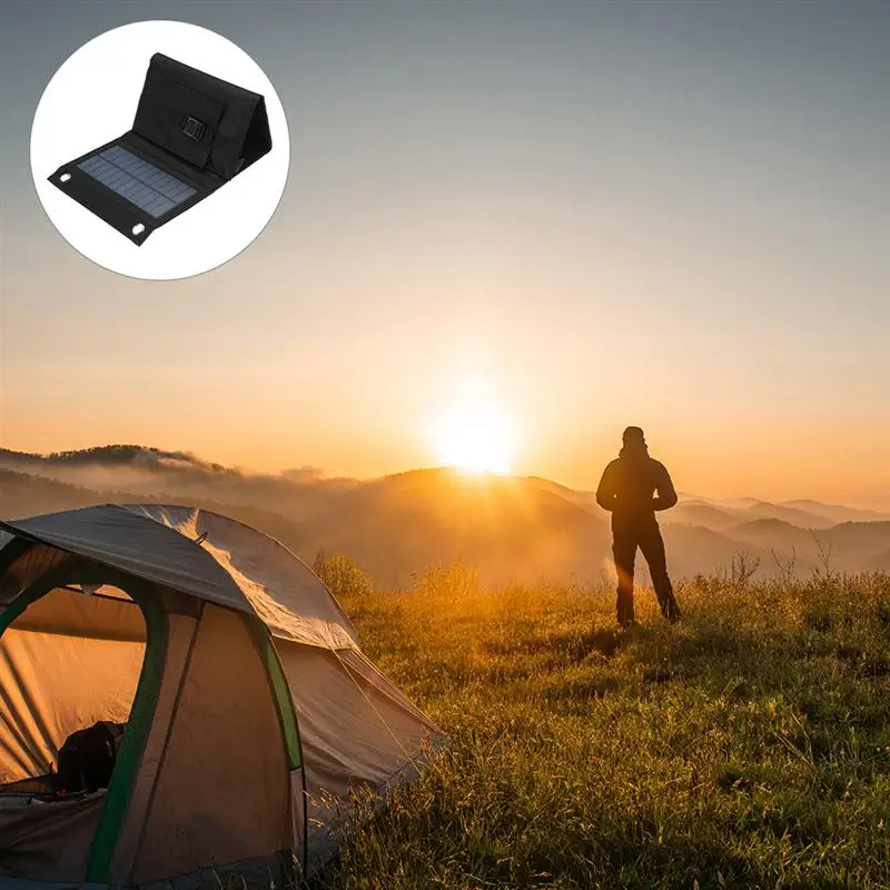 

1 Set USB Solar Panel Foldable Charging Equipment Useful Solar Charger Device