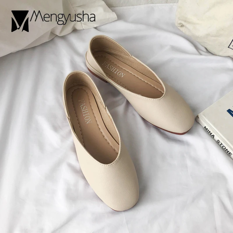 4 вида стилей с квадратным носком закрытым на каблуках-Столбиках женская обувь