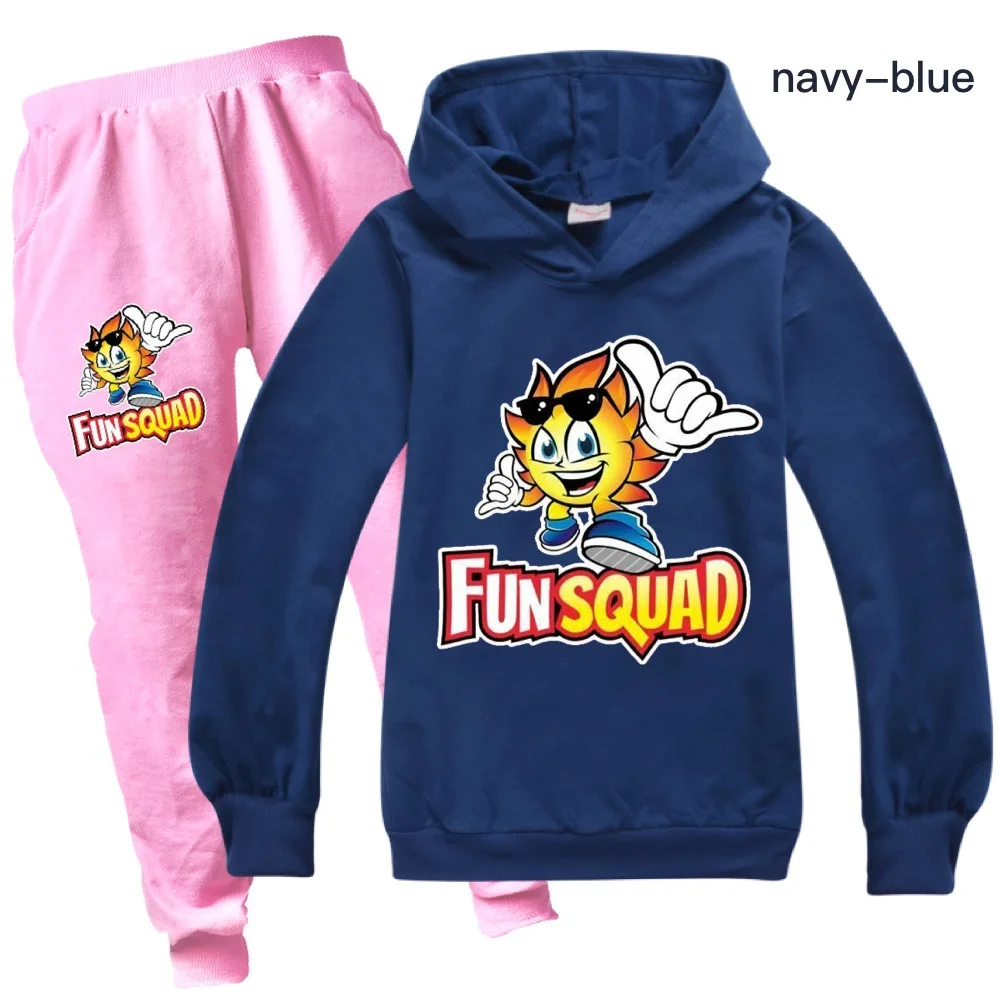 Fun Squad game Clothing Sets Boys Clothes Hoodie Boy Sweatshirt + Pants Set Teens Kids Spring Clothes Children's Clothing Sets
