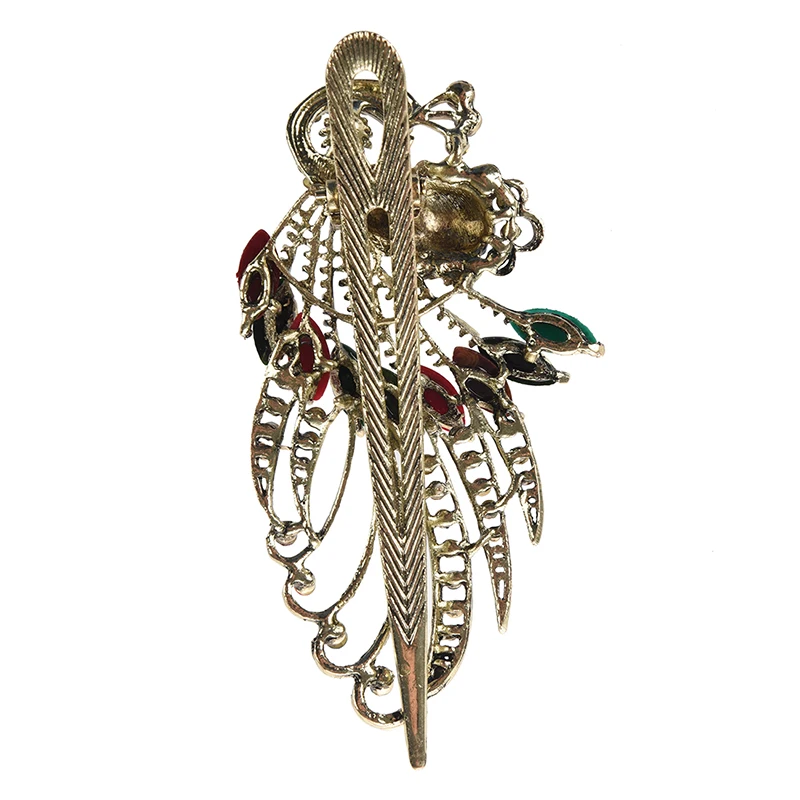 Милые винтажные хрустальные заколки для волос с павлином инструменты