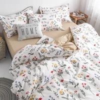 floral print bedding bedroom duvet cover pillowcase bed sheet covers set king queen twin size