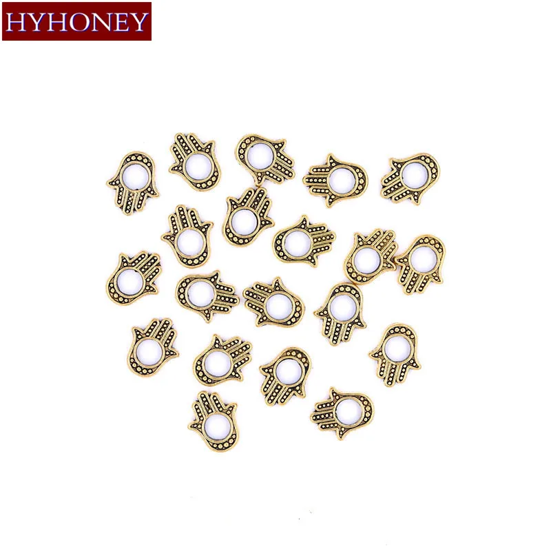 

HYHONEY 20Pcs/Lot Alloy Palm DIY Bracelet Accessories Hand made Jewelry making Wholesale