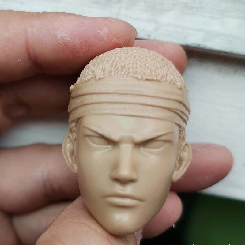 Лидер продаж 1/6 бесцветная голова Slam Dunk Hanamichi Sakuragi Неокрашенная стиль подходит