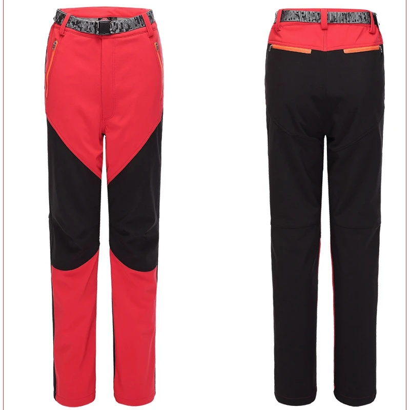 Женские Походные штаны на осень и зиму утепленные мягкие флисовые брюки для