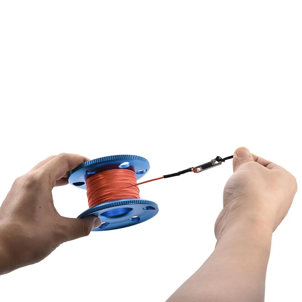 20 м/30 м/50 м латунные щипчики катушка для дайвинга икона шкив с синим колесом
