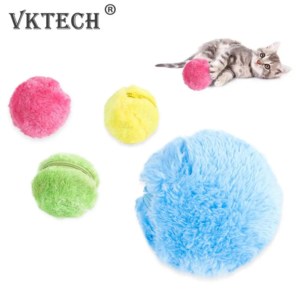 5pcs/set Magic Roller Ball Activation Automatic Ball Dog Cat Interactive Funny Chew Plush Electric Rolling Ball Pet Dog Cat Toy images - 6