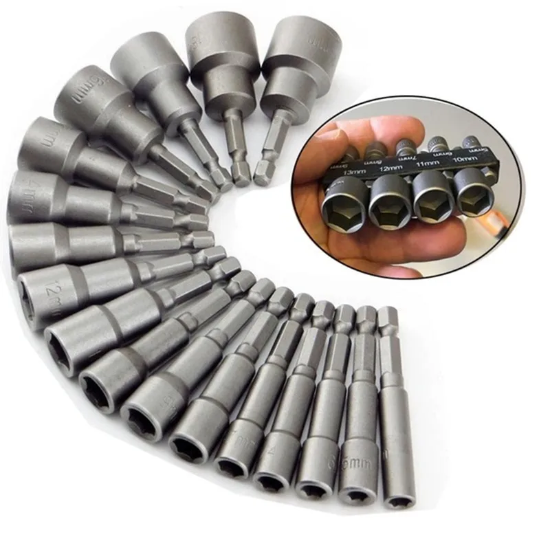 

9pcs/set 5mm-13mm Hex Socket Sleeve Nozzles Nut Driver Set
