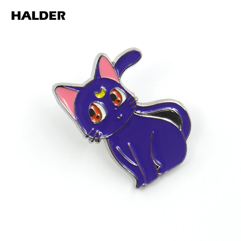 BR0044 halder симпатичный Солдат Сейлор Мун Цукино Усаги Кошка Броши Булавки на лацкан рюкзак сумки одежда приспособление для бейджа ювелирные изделия