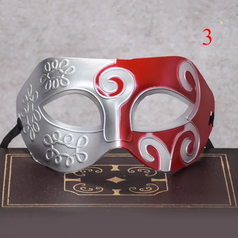 Креативная мужская маска на половину лица Хэллоуин пластиковые сращивающиеся