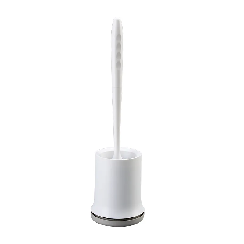 

Toilet brush TPR soft hair toilet brush no punching long handle household toilet suit dead corner wall mounted