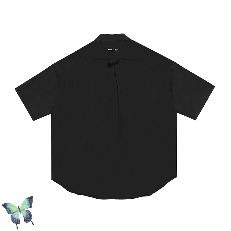 

New Justin Bieber Essentials Shirts Men Women Solid Color Casual Shirts Essentials High Street Washed Shirts Coat