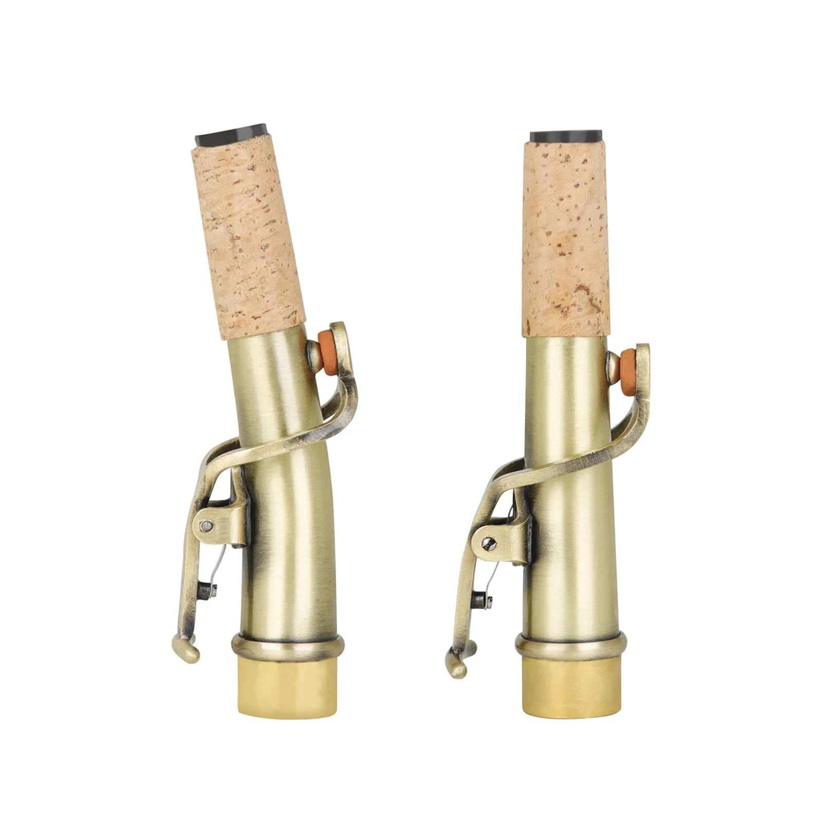 

Saxophone Neck 16.7mm Diameter Connector Brass Red Lacquered Saxophone Bend & Straight Neck for Soprano Sax