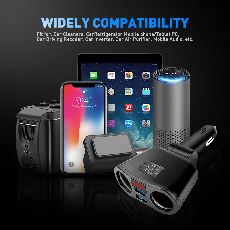 3 1a double car cigarette lighter splitter dual usb socket charger for 12v 24v car suv truck off road vehicle and minivan free global shipping