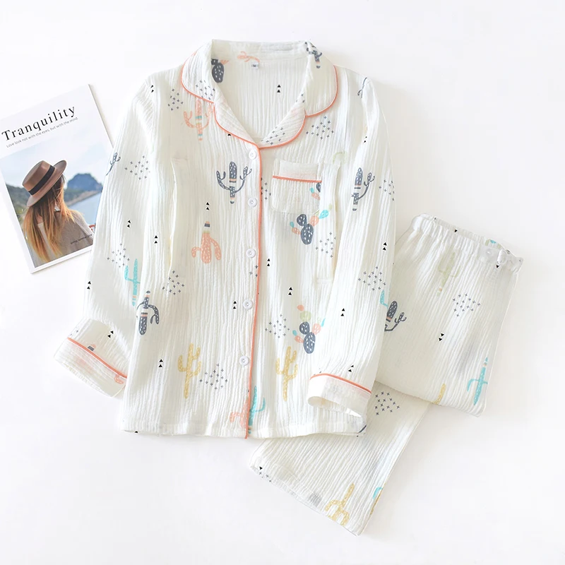 

Тонкая Пижама для беременных на весну и осень из чистого хлопка с марлей для беременных домашняя одежда для послеродового периода грудного ...