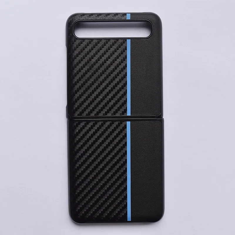 

Folding Phone Case for Samsung Zflip Anti Falling Cover Segmented Fiber PU Leather Hard Case Protective Ultra Thin Shell 4g 5g