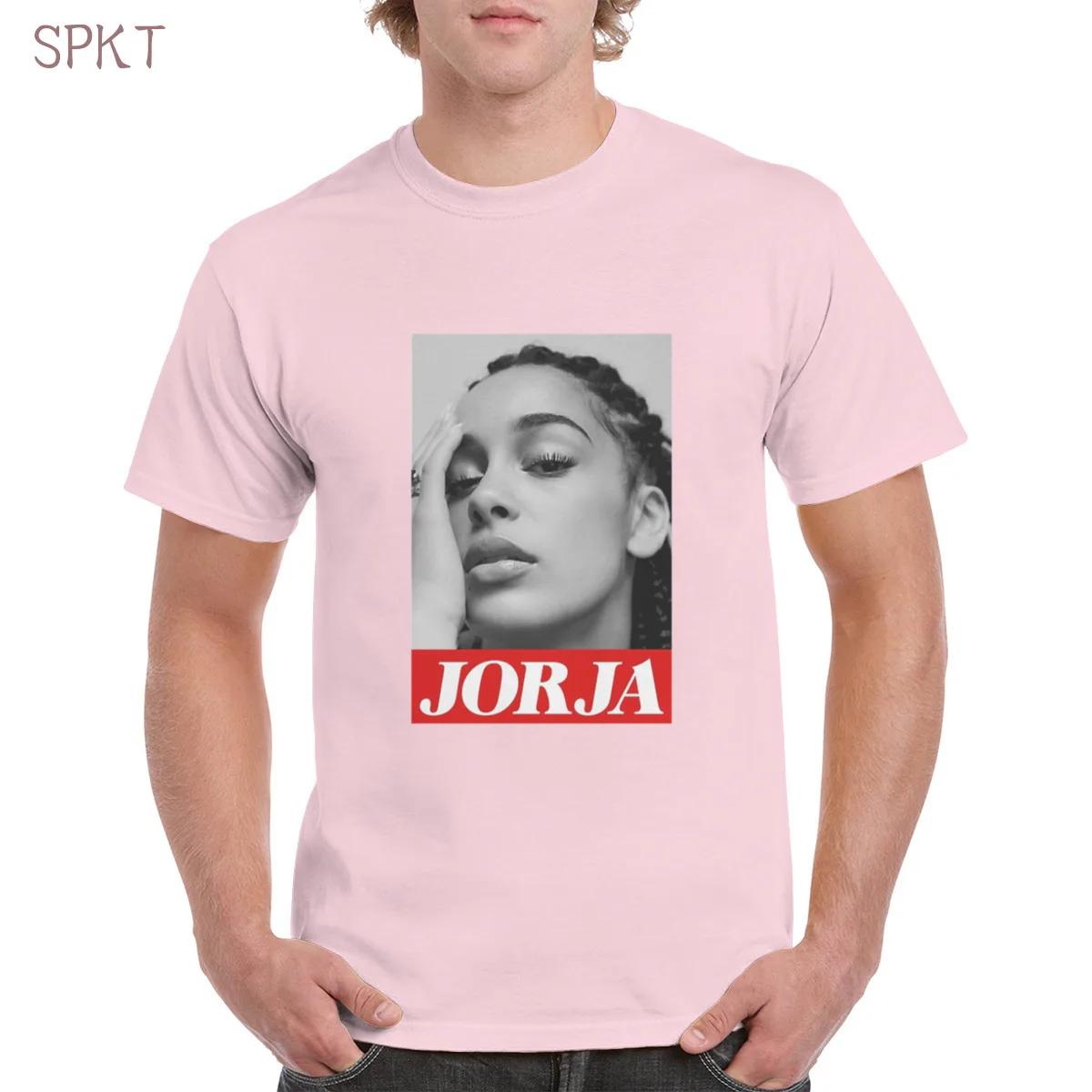 

Gothic punk Harajuku hip hop Tees 100% cotton Music singer Jorja Smith cover t shirt streetwear oversized women/men's T-Shirts