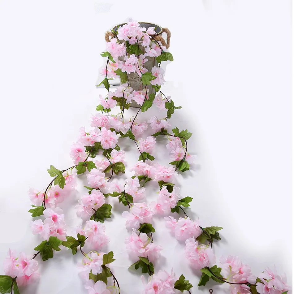 

Длинная фотогирлянда из искусственных цветов, 233 см