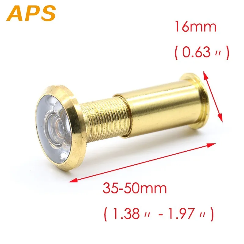 2 шт. Новый дверной глазок с углом обзора 200 градусов Безопасный Скрытый