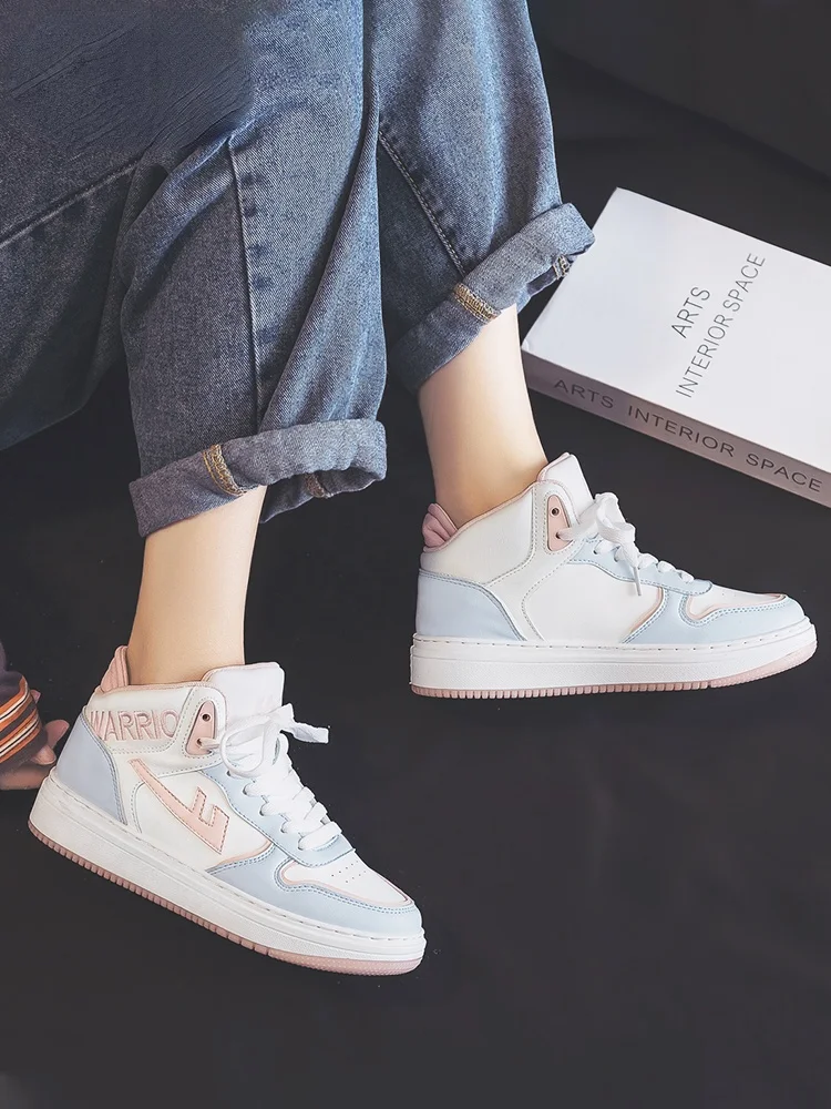 

Женские высокие ботинки, новинка 2021, флисовые универсальные осенне-зимние спортивные ботинки Air Force One для зимы