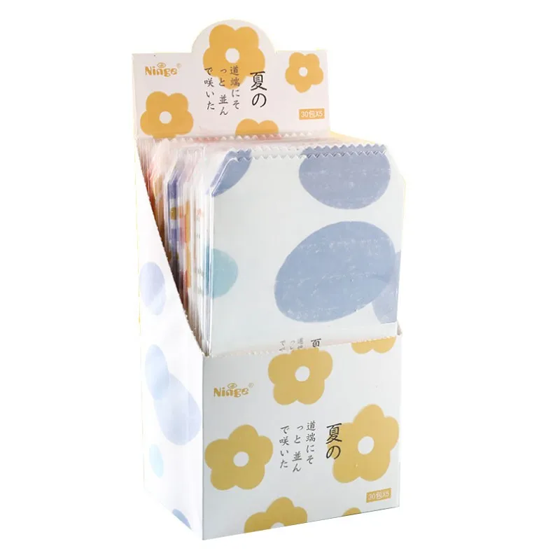 

100pcs wholesale envelope Fresh summer solstice Letter writing stationery mailing DIY Purple lemon flower cloud 20*11CM