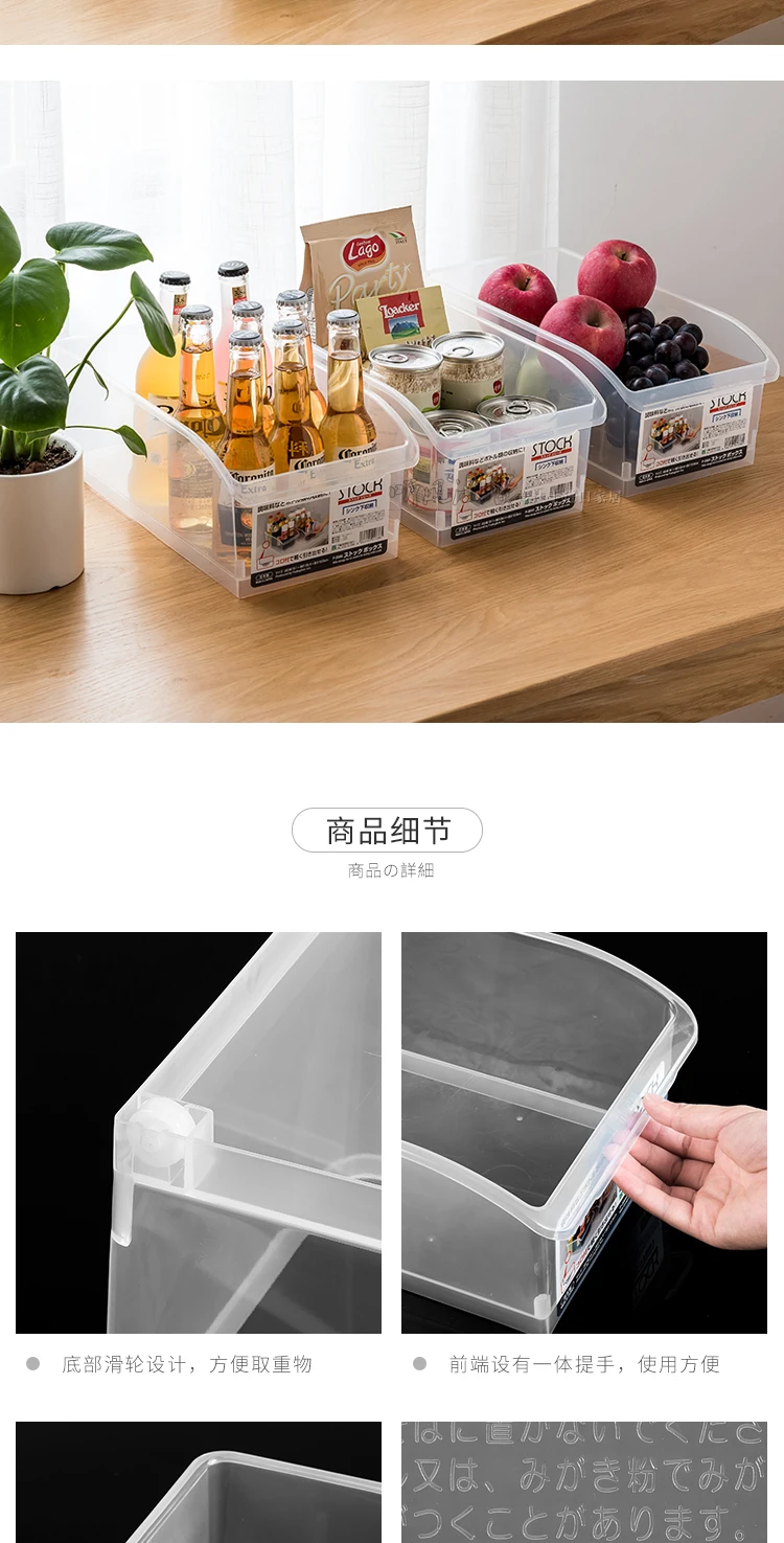 

Clear Vegetable Storage Baskets Drawer Cabinet Organizer Japan Storage Baskets Fruit Rangement Cuisine Kitchen Items EH50B