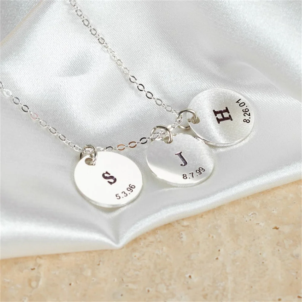 Подвески Tangula для именного ожерелья персонализированное ожерелье из нержавеющей