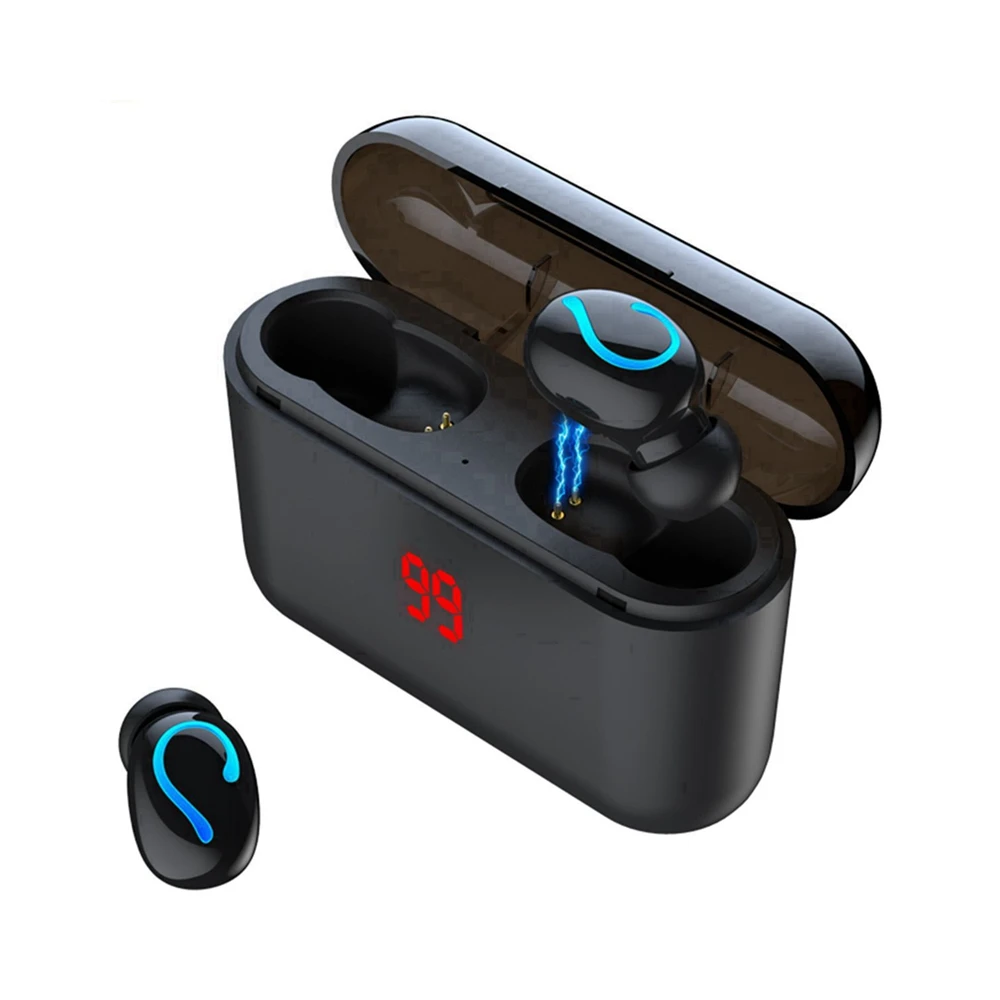 Q32 Pro Bluetooth 5 0 наушники светодиодный дисплей Беспроводная гарнитура TWS настоящие