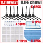 Запчасти для робота-пылесоса Chuwi iLife v5, v5s, V3, V3s, v5 pro, V50, V55, x5, в комплекте боковая щетка, основной фильтр от пыли, Hepa фильтр, салфетка