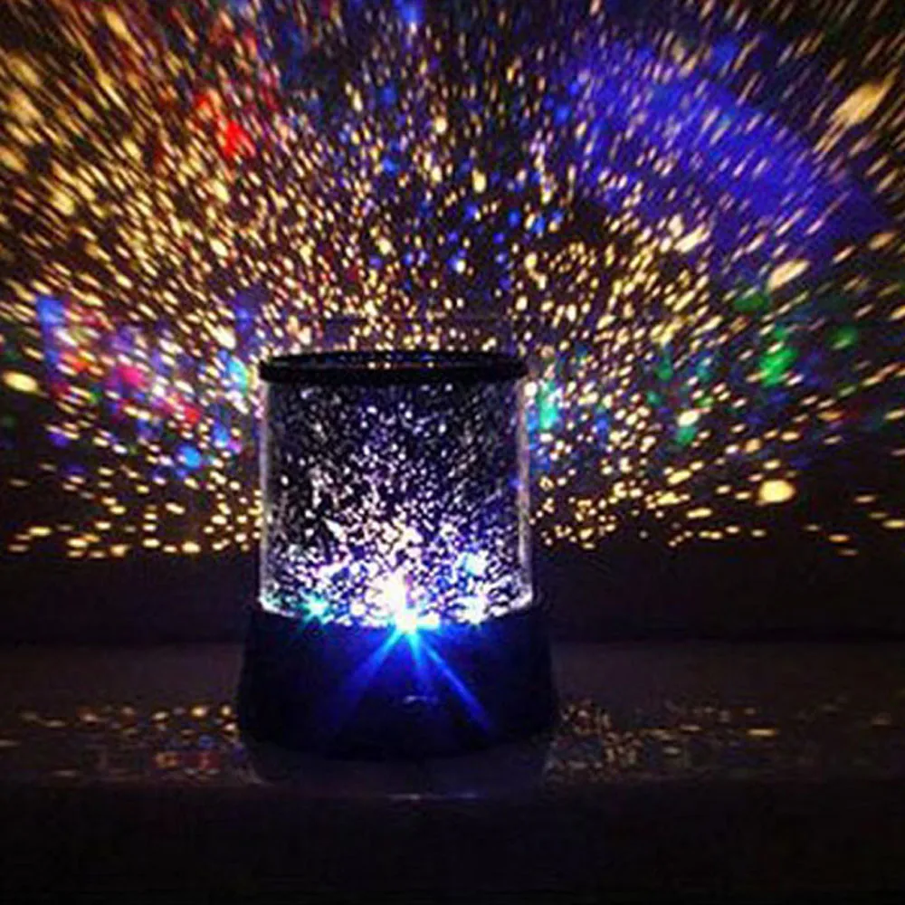 Romantic Amazing Cosmos Moon Colorful Master Star Sky Universal Night Light Kid Chidren Projector lamp Christmas Gift Present