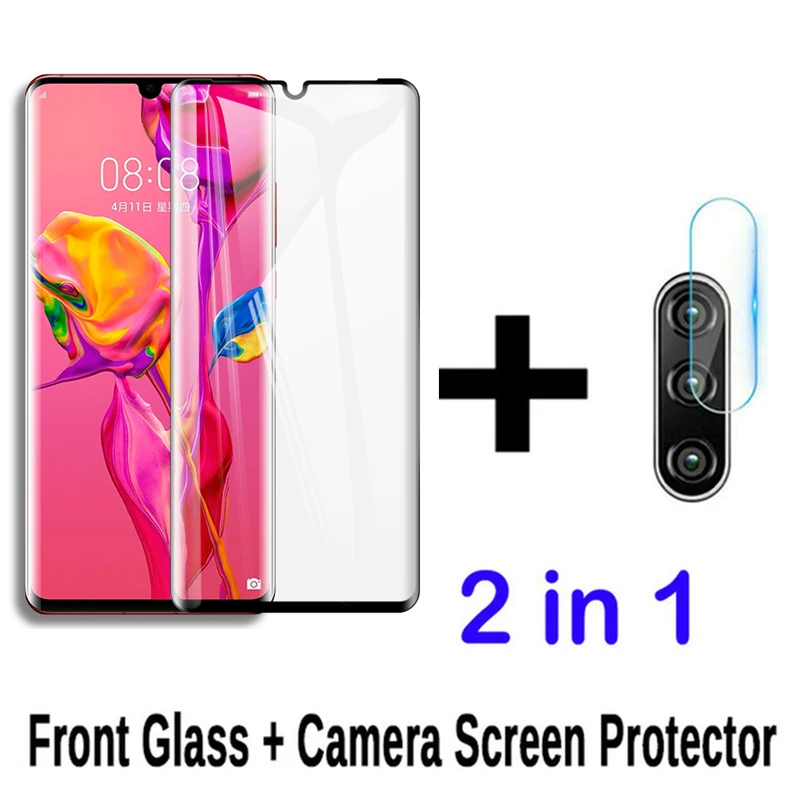 Стекло для камеры 2 в 1 Huawei P20 P30 Pro Mate 20 30 Lite P Smart 2019 закаленное стекло Защита экрана