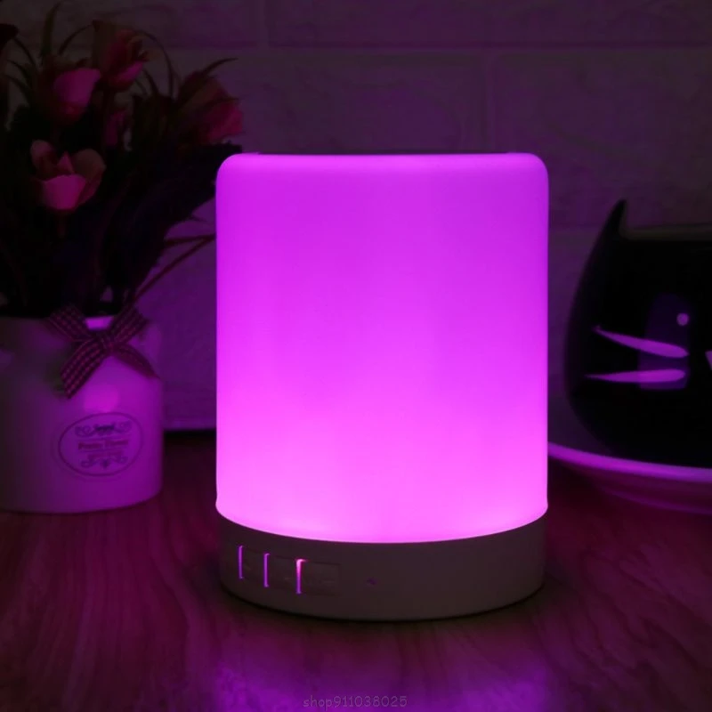 

Bluetooth Speaker Touch Lamp Magnetic Wireless LED Nightlight Built-in Mic Portable N26 20 Dropship