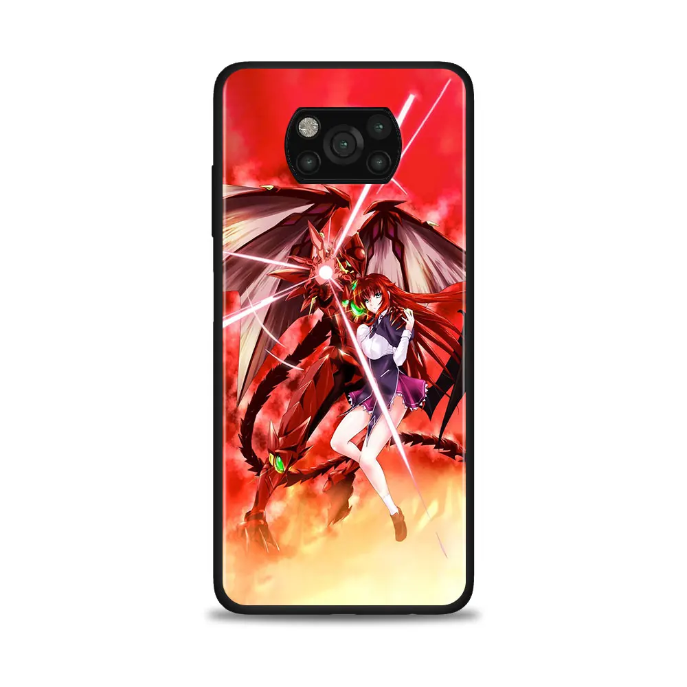

High School DxD Case Bag For Xiaomi Poco X3 NFC 6.67 inch Silicone Soft TPU Phone Cover For Xiaomi Poco M3 Cases Bumper Fundas