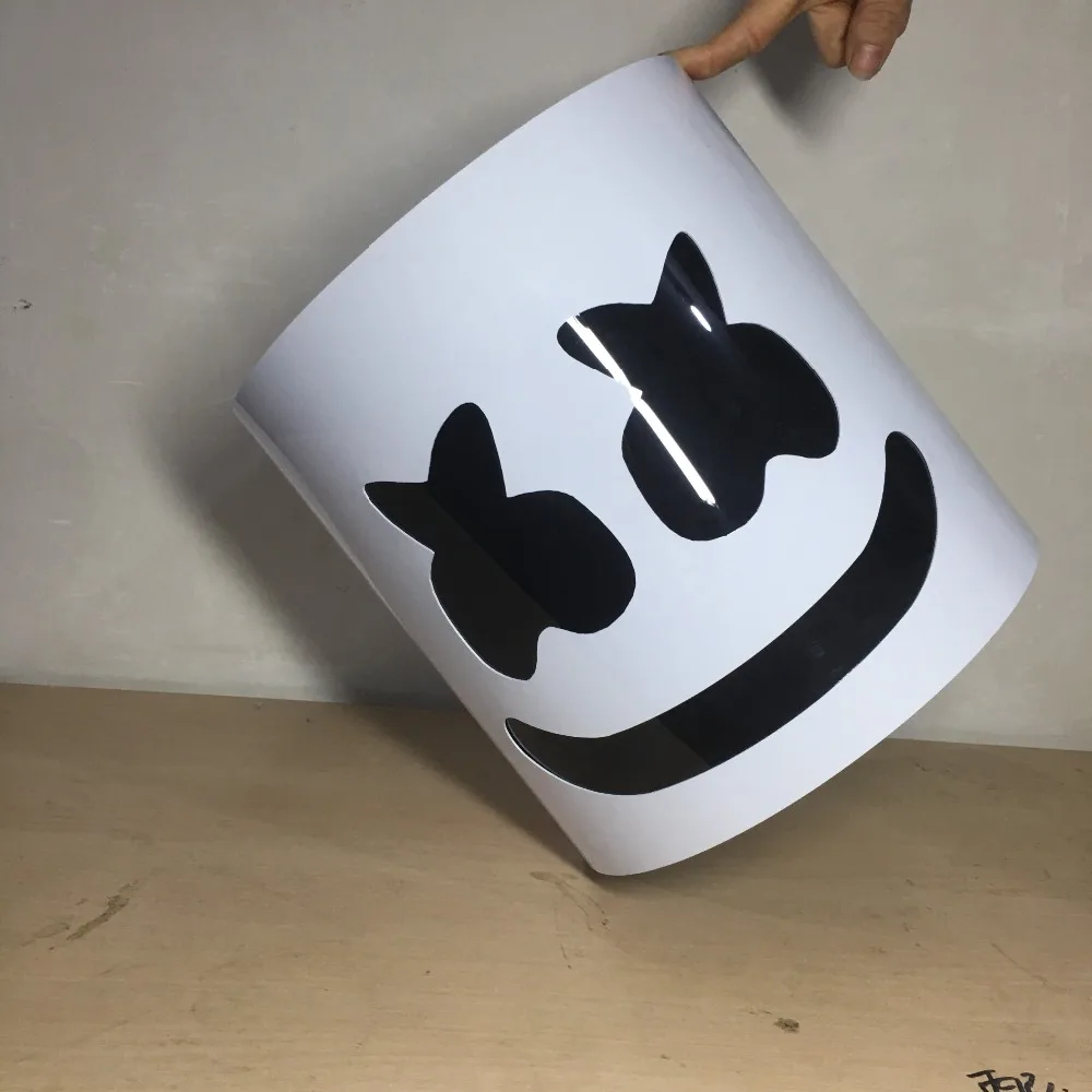 ПВХ DJ Marshmallow маска Marshmello шлем ночной клуб Диско сценическое шоу Танцевальное представление высокое качество