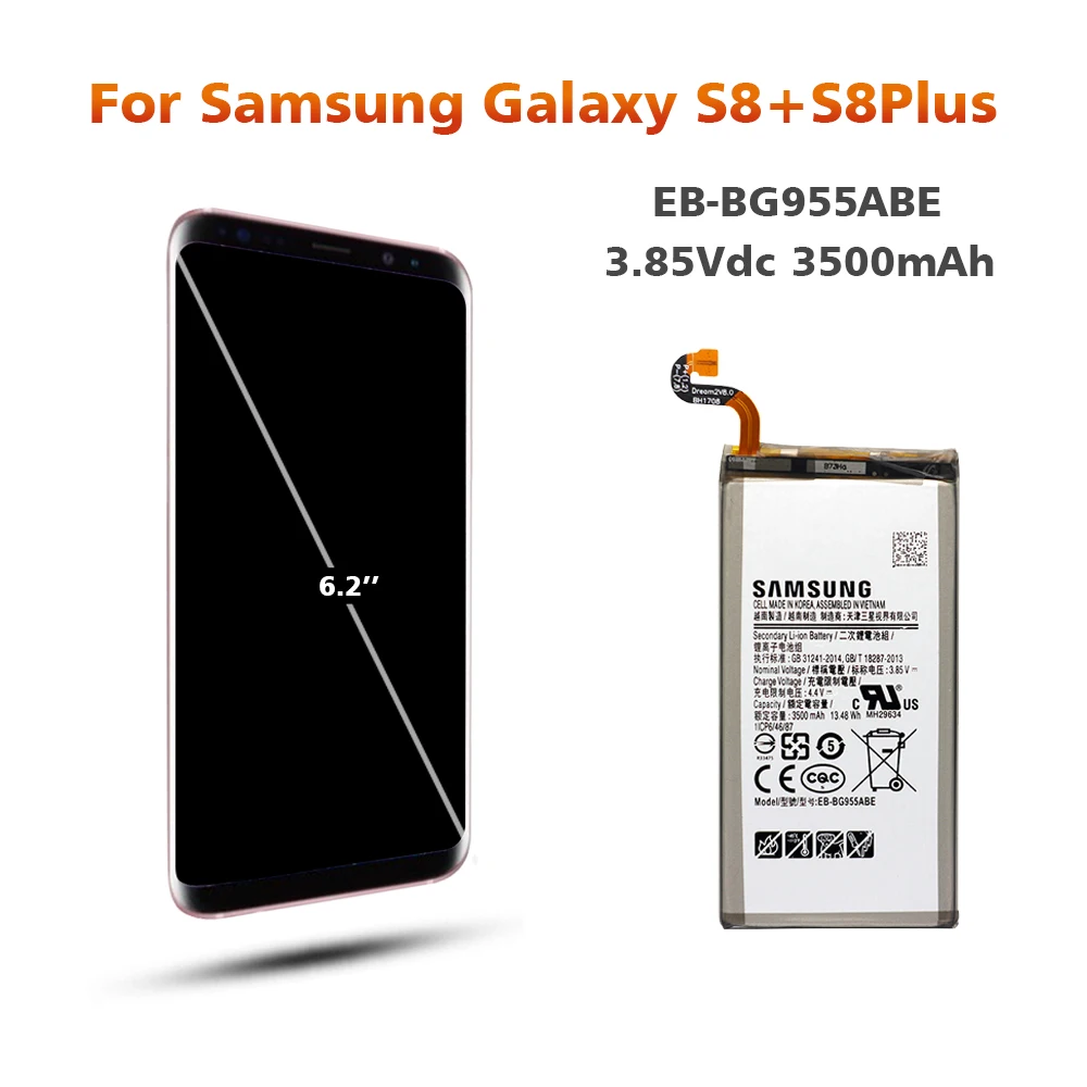 Аккумулятор для samsung G955 EB-BG955ABA 3500 мАч для samsung Galaxy S8 Plus G9550 G955FD SM-G955F Сменный аккумулятор для телефона