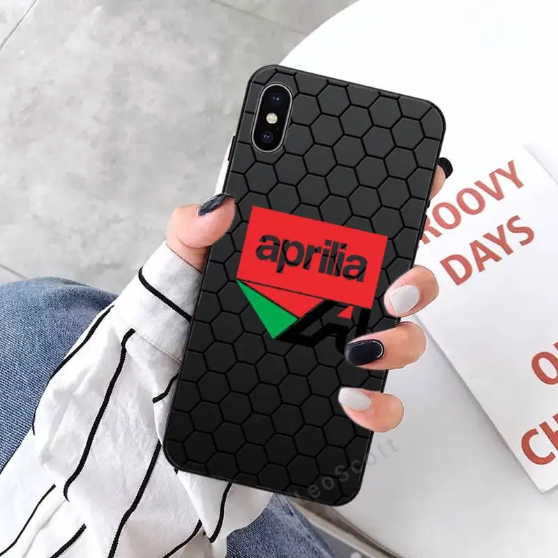 

Apriliaes moto logo Phone Case for iPhone 11 12 mini pro XS MAX 8 7 6 6S Plus X 5S SE 2020 XR