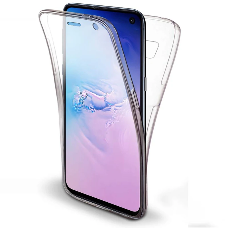 Всего тела 360 чехол для телефона для samsung Galaxy S10 плюс S9 S8 S7 A5 A6 A8 J4 J6 A10 A30 A40 A50 A70 M10 M20 чехол из силикона и термополиуретана