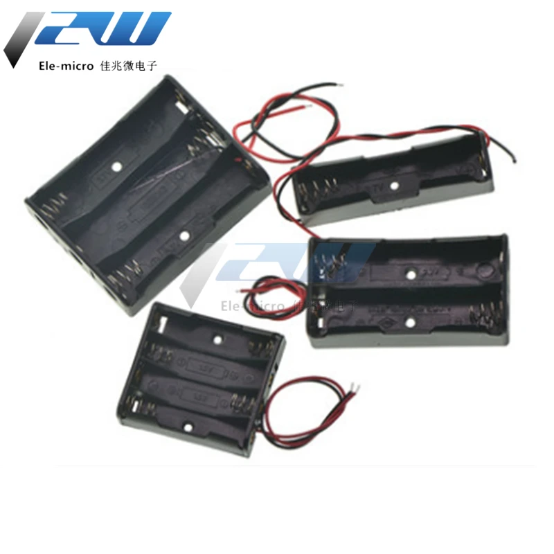 Battery box No. 5 7 and 18650 with switch cover battery holder 1 section 2 3/4/5/6/8 9V | Обустройство дома