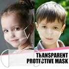 Детская прозрачная маска для лица, маска с прозрачными окнами, видимая защитная маска для рта, уличные пылезащитные маски