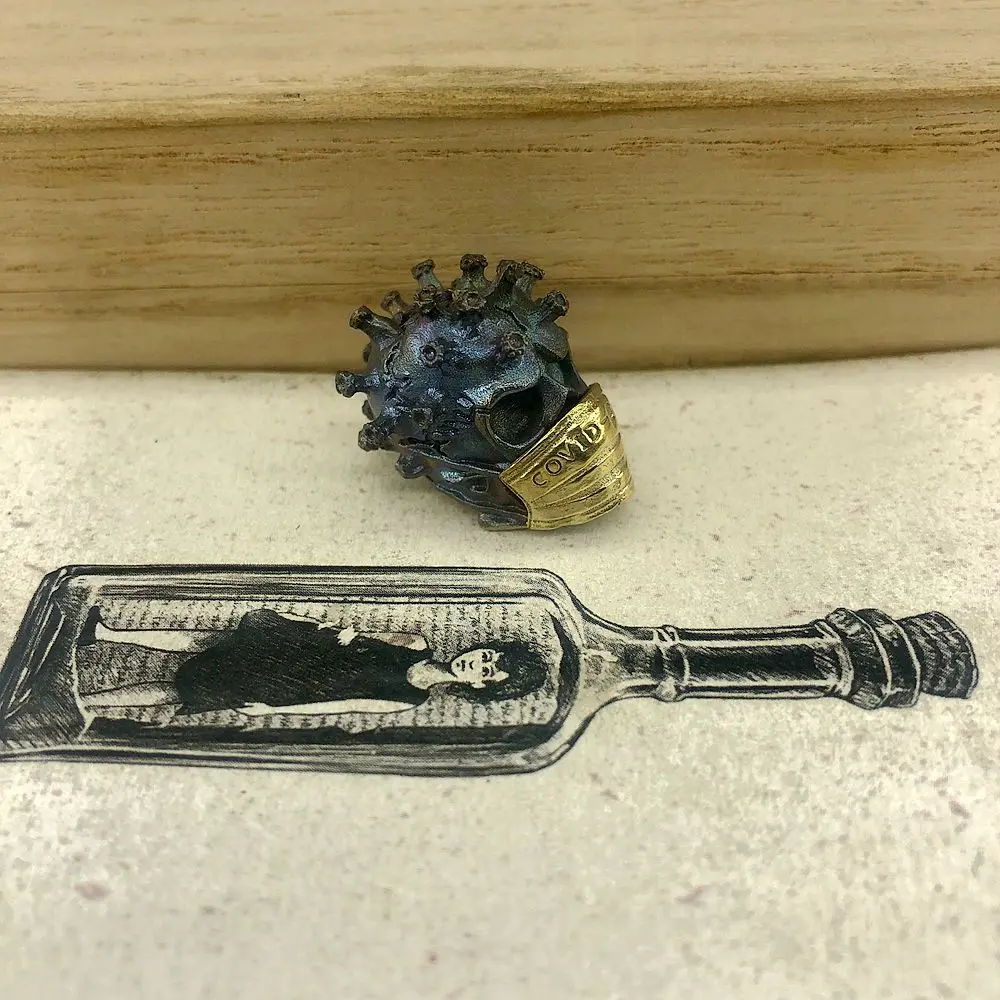 EDC инструменты латунный нож бусины латунь череп бусы на шнурок Паракорд брелок