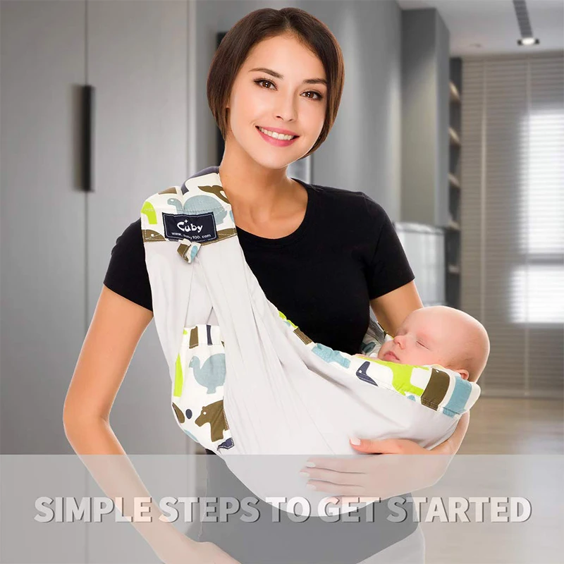 люлька переноска для новорожденных доставка Детские слинги на лямках с принтом