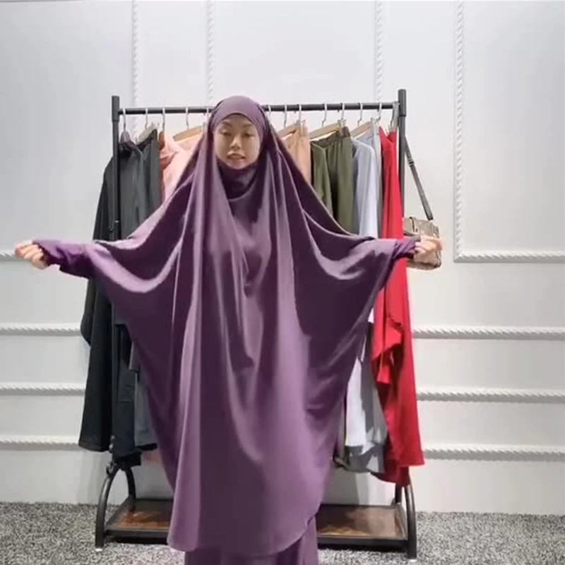 Рамадан с капюшоном мусульманский женский хиджаб платье молитва одежды джилбаба