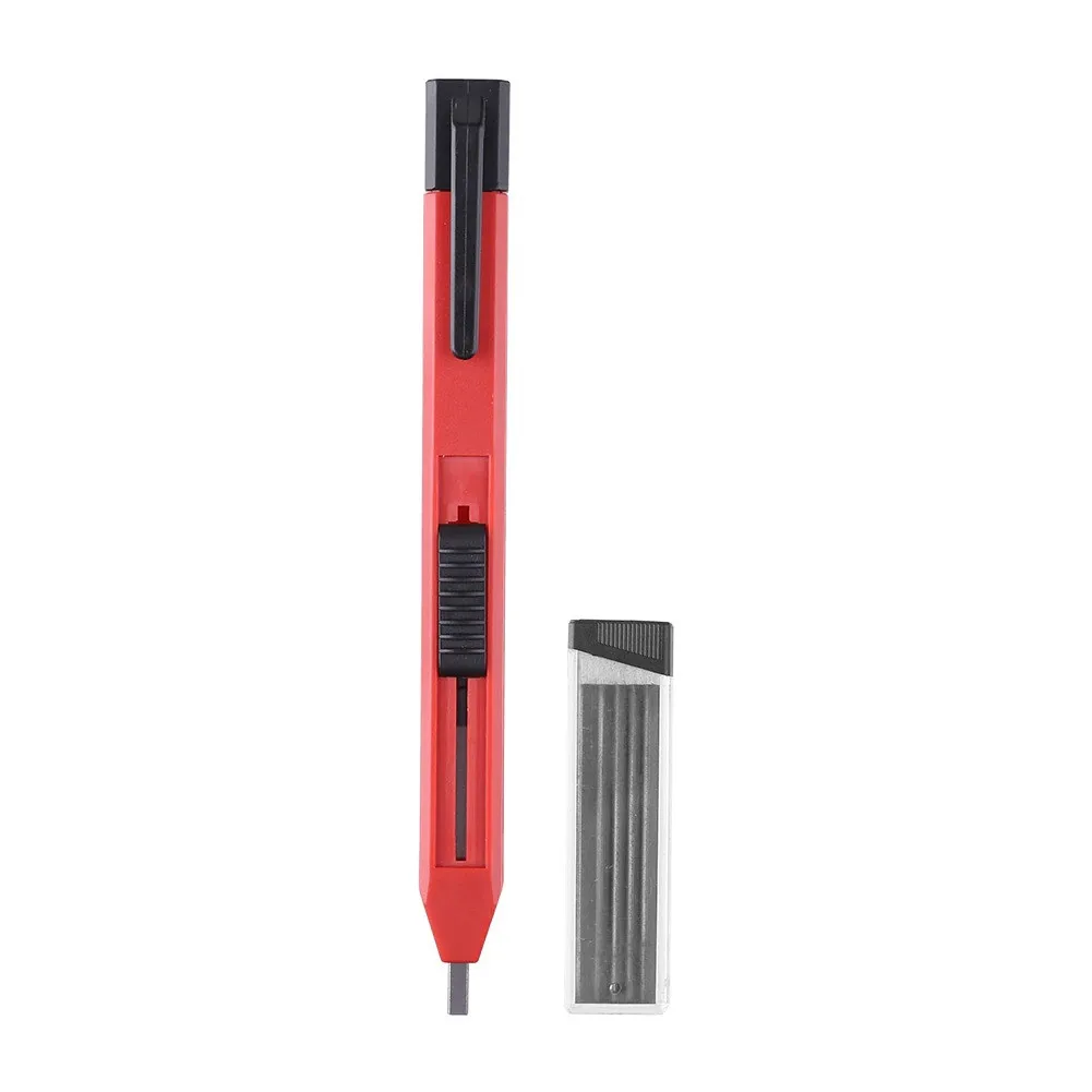 

1 Set Carpenter Tool Pencils With Solid Black Refill For Woodwork Marking Tools Automatic Marking Pencil Set For Woodworking