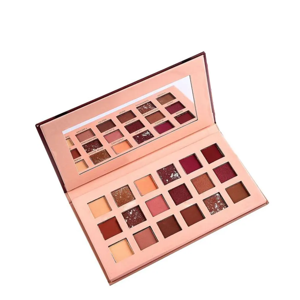 

Eye Shadow Pallet Matte Shimmer Glitter Eyeshadow Palette Highlights Lasting Natural Velvet Texture Makeup Palette 18 Colors