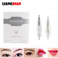 15pcsbox sterile disposable needle cartridge for famisoo nfpop digital tattoo micro nano needles permanent microblading makeup