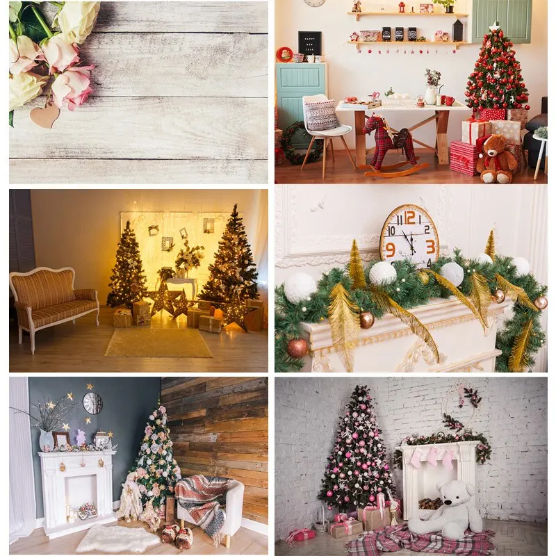 

Vinyl Custom Photography Backdrops Christmas day Theme Photography Background 91106DJ-22