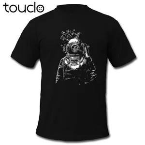 Футболка мужская с принтом скелета, забавная Повседневная тенниска, майка для дайвинга, Летний стиль