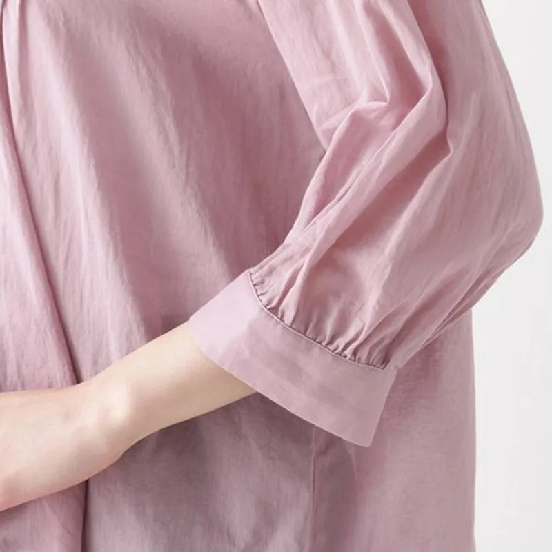 

YourSeason Japanese New Loose Ladies Pullovers And Blouses 2021 Spring Autumn V Neck Loose Women Shirts