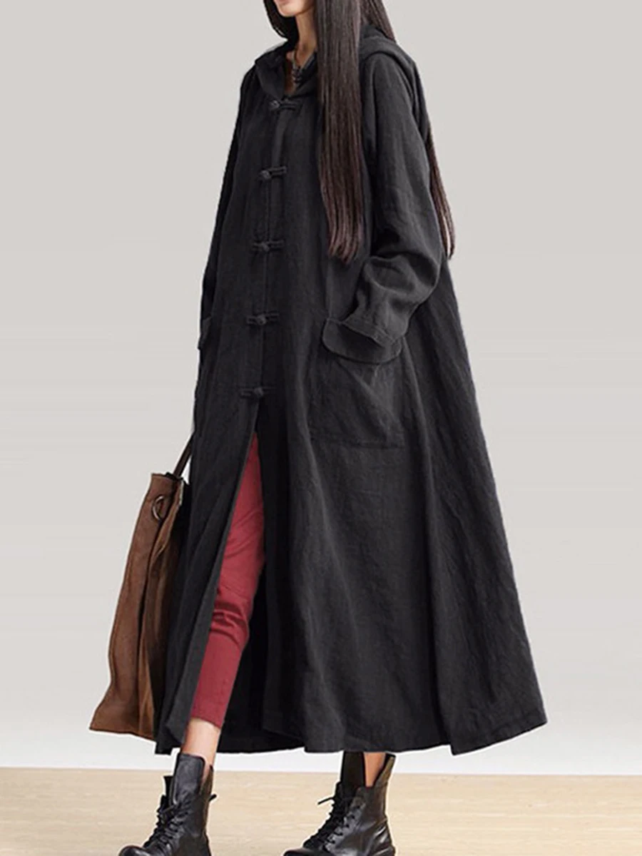 Women Linen Dress 2019 Autumn Long Sleeve Korean Style Plus Size Hoddie Sweatshirts Dresses Maxi Vestidos Boho Robe Female |