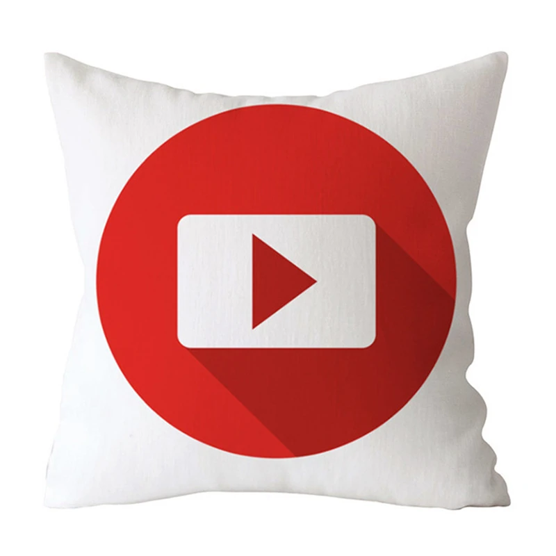 Подарочные чехлы на День святого Валентина подушку с логотипом Youtube Facebook Ins